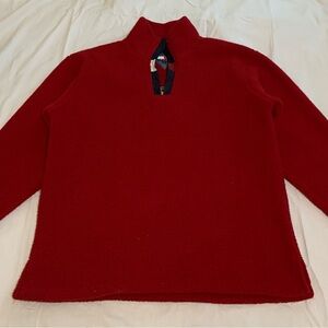 Tommy Hilfiger Red Pullover Sweater Men’s sz Small Pre-owned
